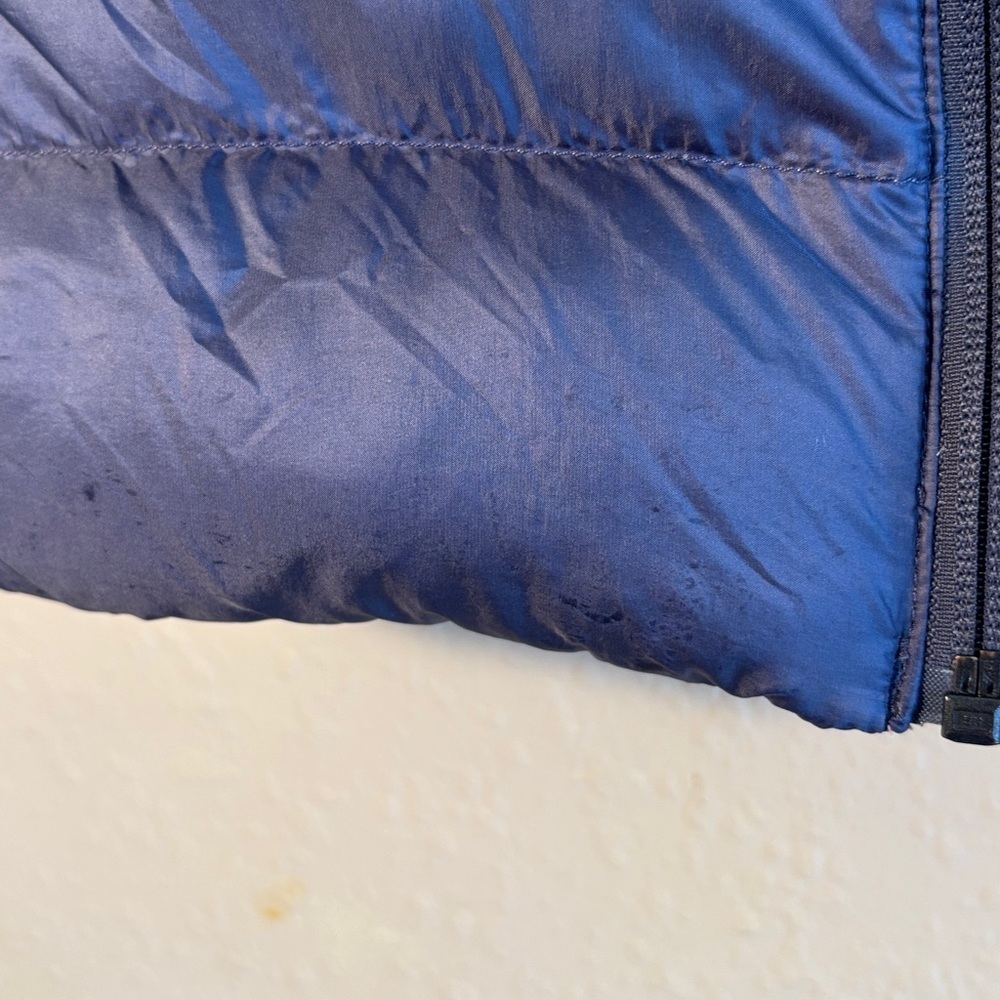EUC women's REI Co-op Stratocloud down vest in Dark Gray with peachy pink - Picture 11 of 11